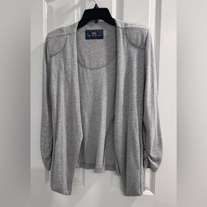 Tart Collections Light Gray Women's sweater jacket